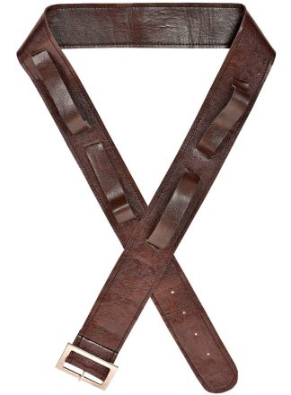 Bruine Lederlook riem