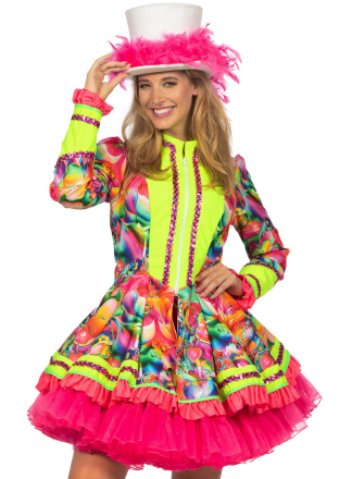 Luxe Dames Carnavalsjas felle kleuren
