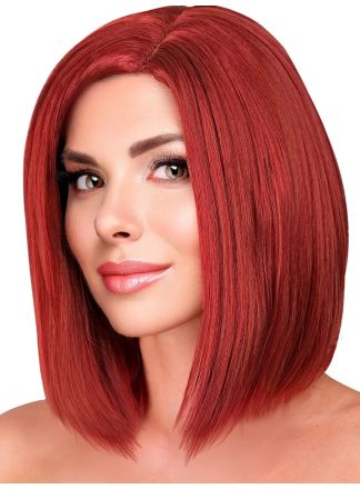 Luxe Dames pruik Burgundy "Jenny"