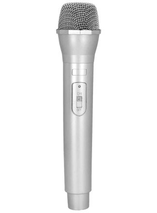 Fake Microfoon zilver (net echt)
