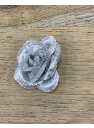 Roos zilver klein speld/clip