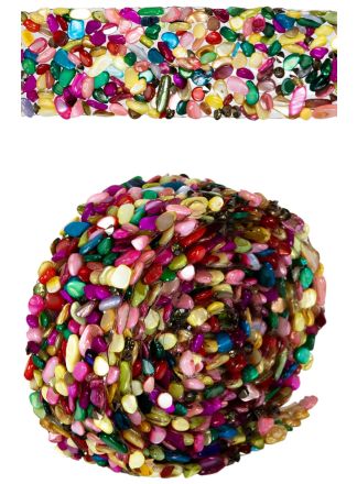 Rhinestone patches band multicolour 3cm./90cm.