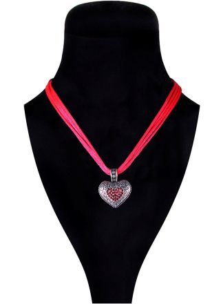 Oktoberfest halsketting rood hart