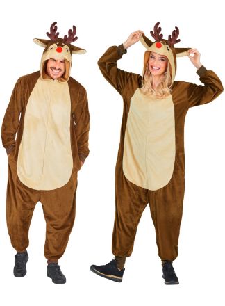 Pluche Onesie Reindeer