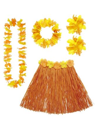 Oranje Hawai-set 5dlg.
