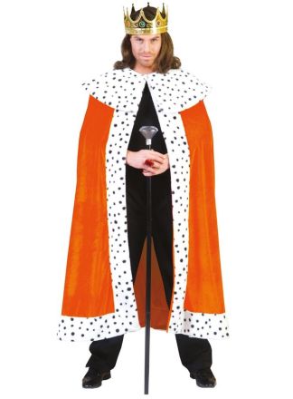 Oranje koningsmantel 1maat
