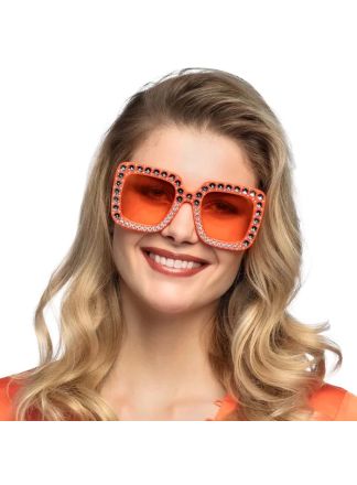 Party bril Bling Bling ORANJE