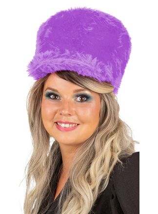 Fanfarehoed pluche paars