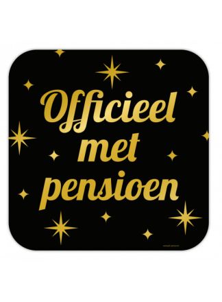Classy party sign - Pensioen 50x50cm.