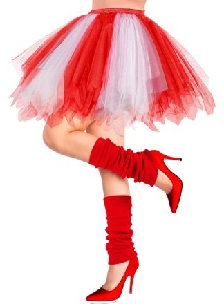 Petticoat rood-wit (one size)