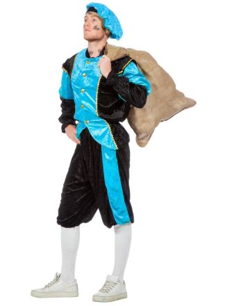 Pietenpak Budget 3dlg. zwart-aqua