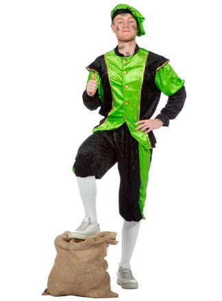 Pietenpak Budget 3dlg. zwart-groen