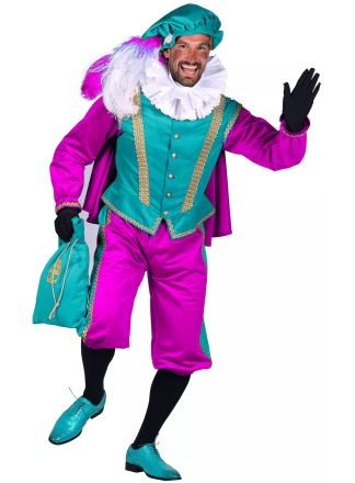 Pietenpak Amsterdam 4dlg. Turquoise-Pink