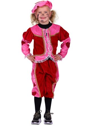 Pietenpak kind Roze-Rood 3dlg.