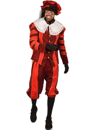 Pietenpak luxe "Cadiz" 3dlg. rood-oranje