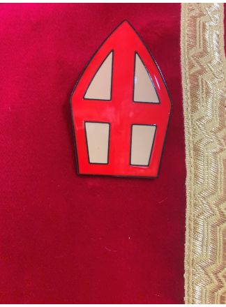 Pinneke  Mijter" (6x4cm.)