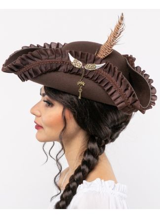 Piratenhoed O'Malley bruin