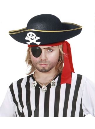 Piratenhoed 3spits kind vilt