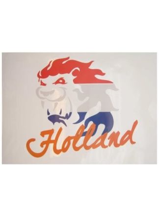 Raamsticker Leeuw-Holland 35x55cm.