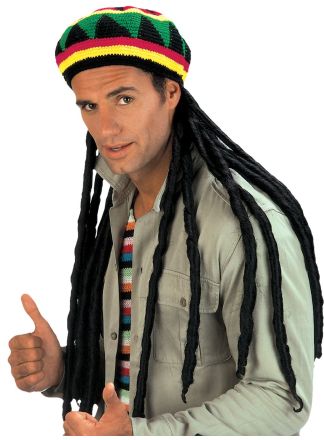 Muts Bob Marley met rasta-haar