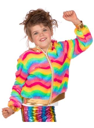 Regenboog jasje voor meisjes