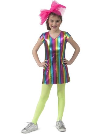 Regenboog jurkje 1dlg.