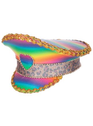 Regenboog Burning Man Pet met hart