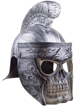 Romeinse helm met doodskop face