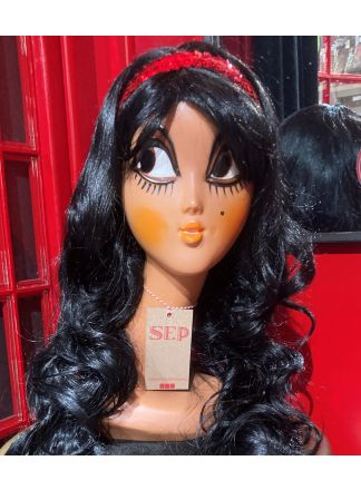 Hoofdband pailletten rood