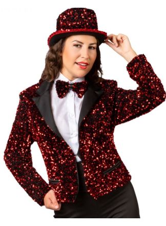 Roden pailleten dames colbert