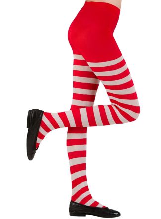 Rood-witte panty kind