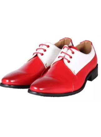 Heren schoenen rood-wit