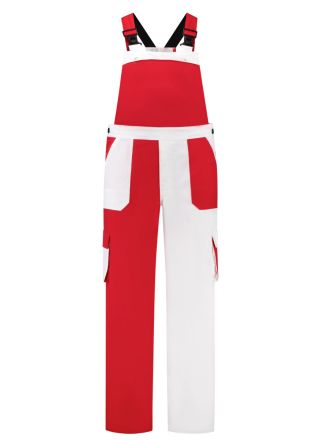 Tuinbroek  Rood-wit