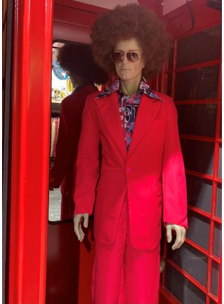 70s Kostuum 2dlg. pink ACTIEPRIJS