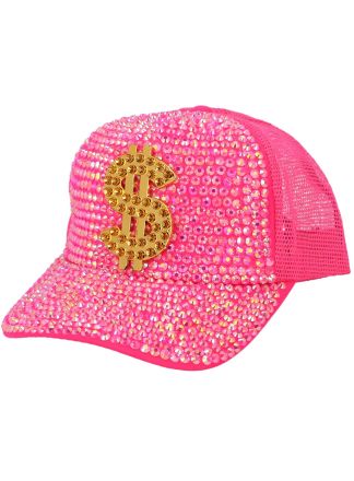 Knalroze Baseball met Dollar teken