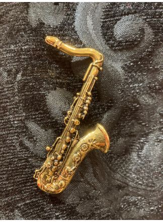 Gouden broche Saxofoon