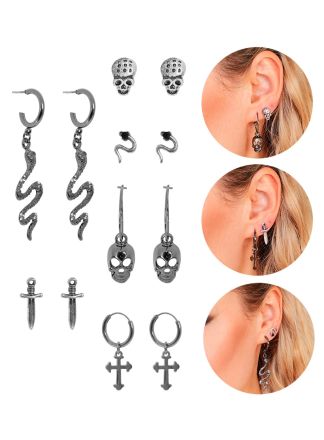 Set Halloween oorbellen (6 soorten)