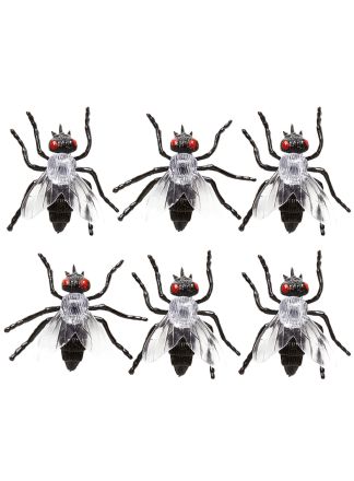 Set van 6 vliegen (5,5cm.)