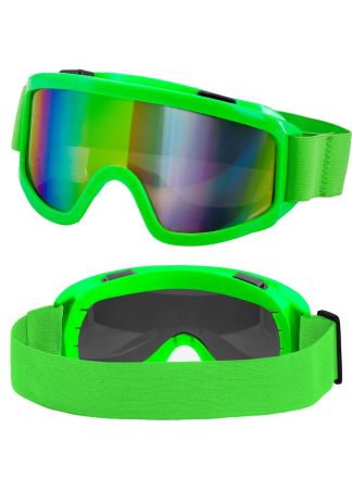Neon Groene Skibril