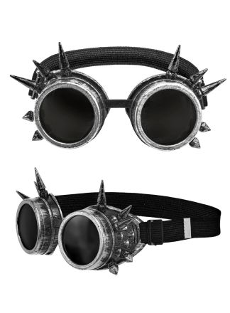 Steampunk goggles zilver