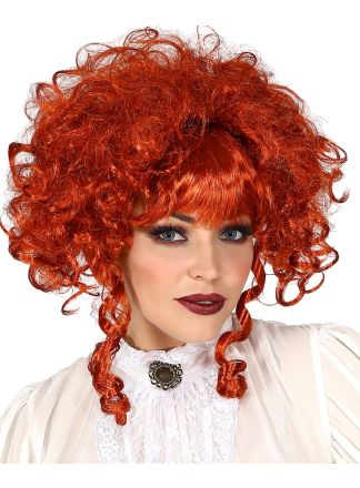 Steampunk pruik Burgundy