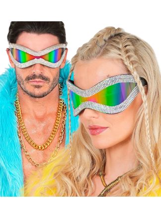 Strass Mirror glasses oversized