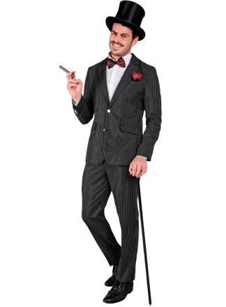 Party suit 2dlg GANSTER streep