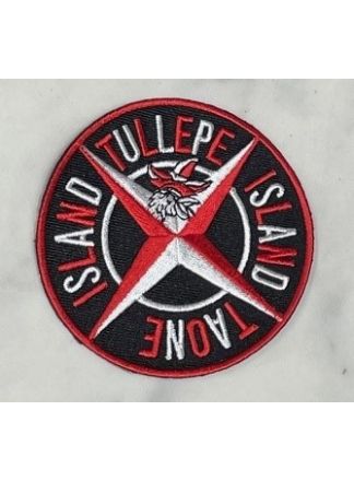 Strijkembleem Tullepetaone Island (8cm.)