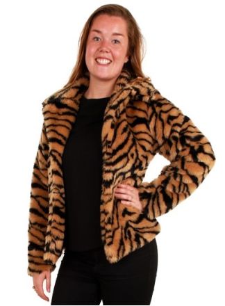 Nep bontjas tijgerprint