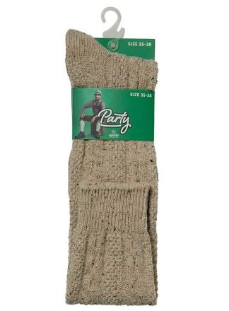 Tiroler Kneehigh socks ecru kleur