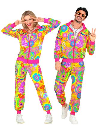 Trainingspak Hippie Party Pink 2dlg. (Actieprijs!)