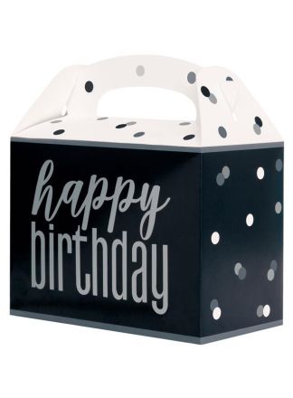 Trakatiebox Black Glitz 6stuks