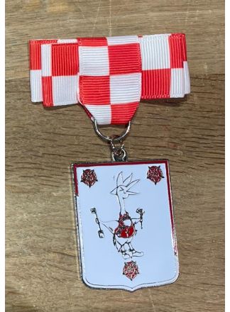 Strikje met speld tulleptaon embleem