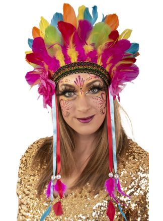 Veren hoofdtooi colorful Festival